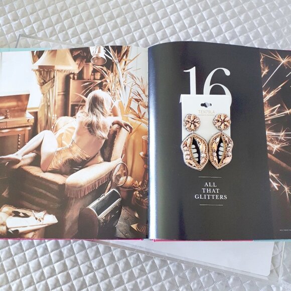 Ten79LA beaded & crystal accented drop earrings - Picture 2 of 6